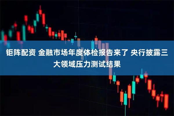 钜阵配资 金融市场年度体检报告来了 央行披露三大领域压力测试结果